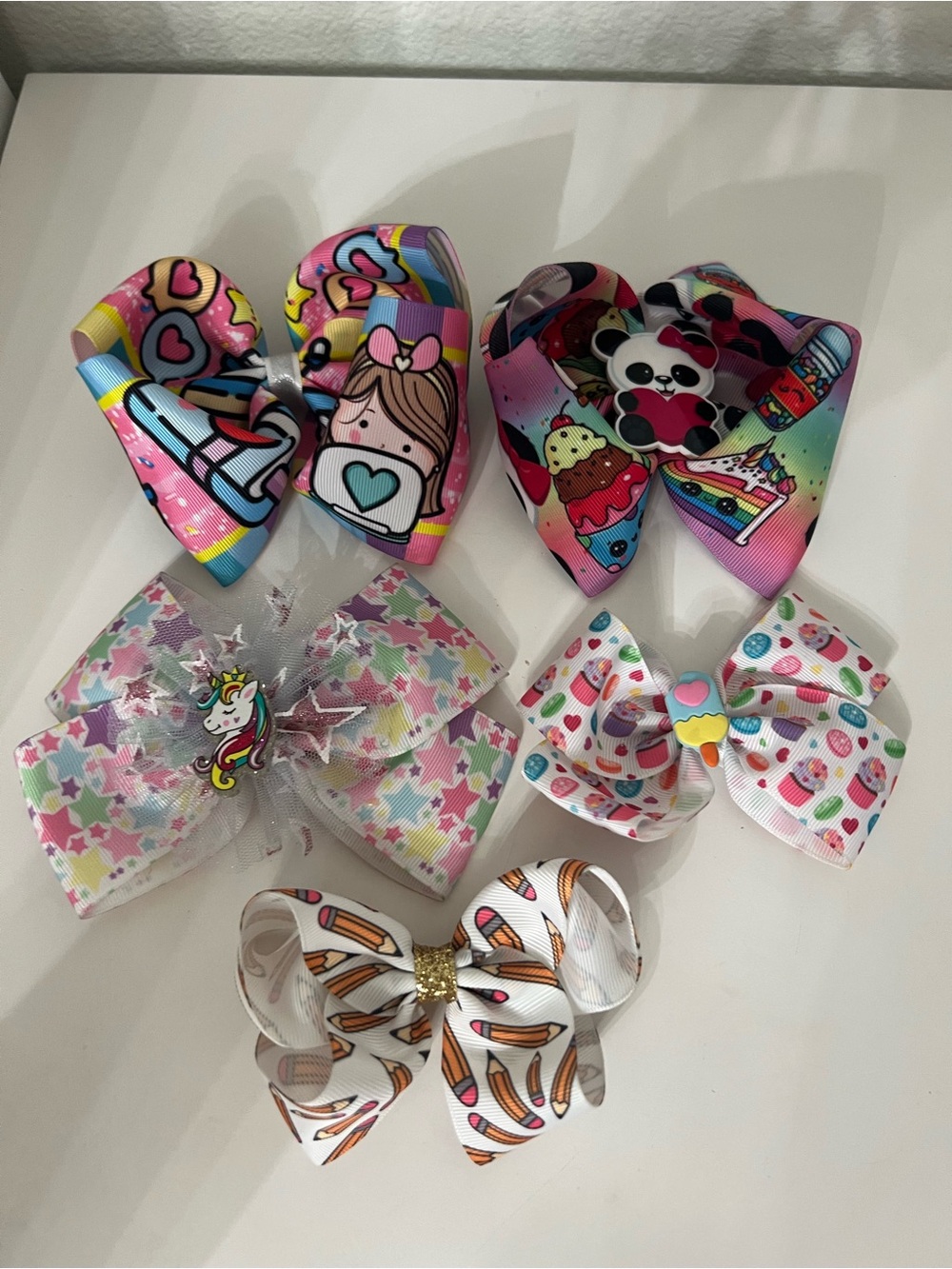 Colorful Hair Bow bundle
